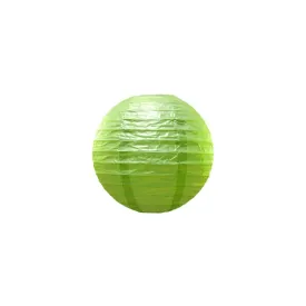 10" Round Paper Lanterns Set of 5 - Green