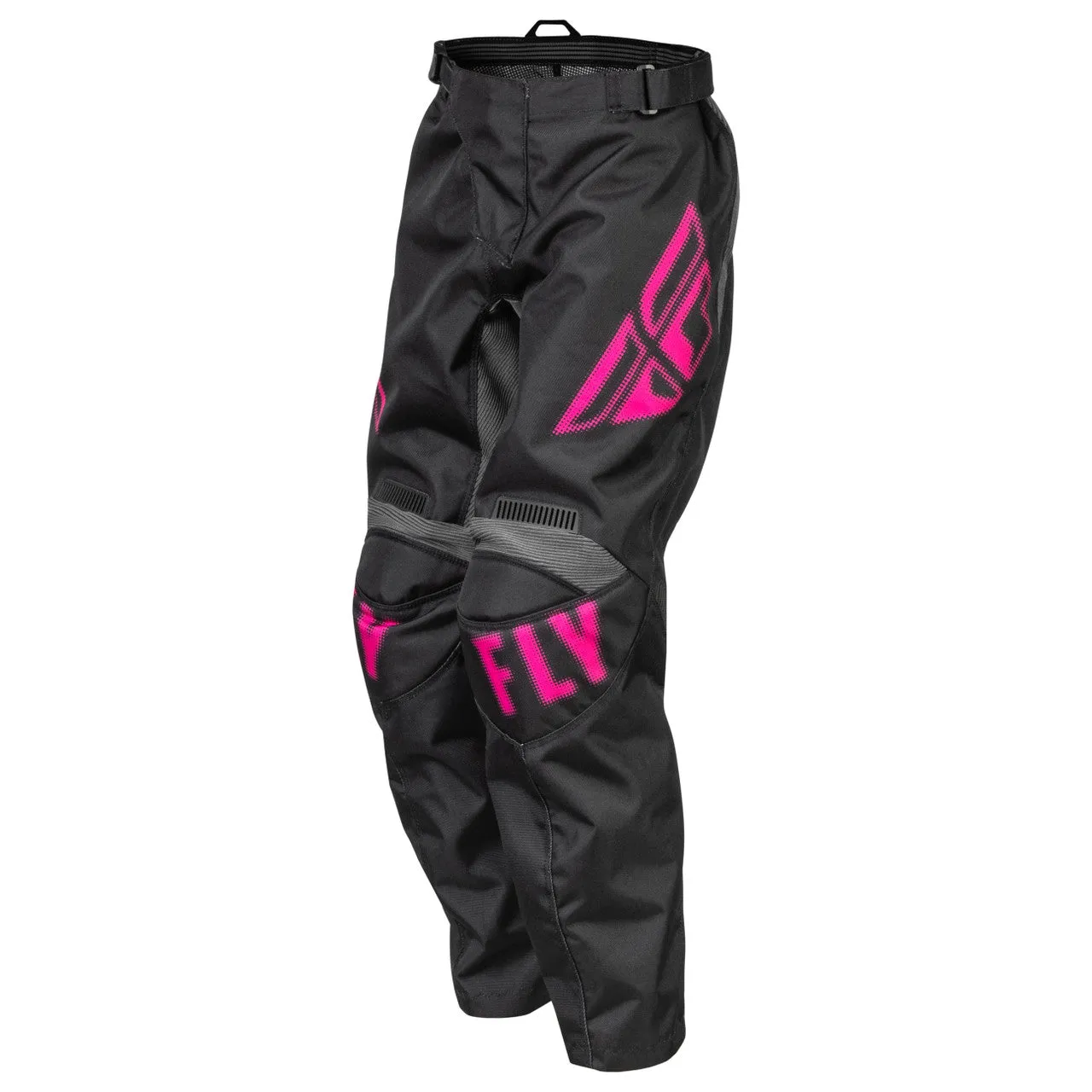 2023 Fly Racing F-16 Youth Motocross Pants (Black/Pink, UK Size:26)