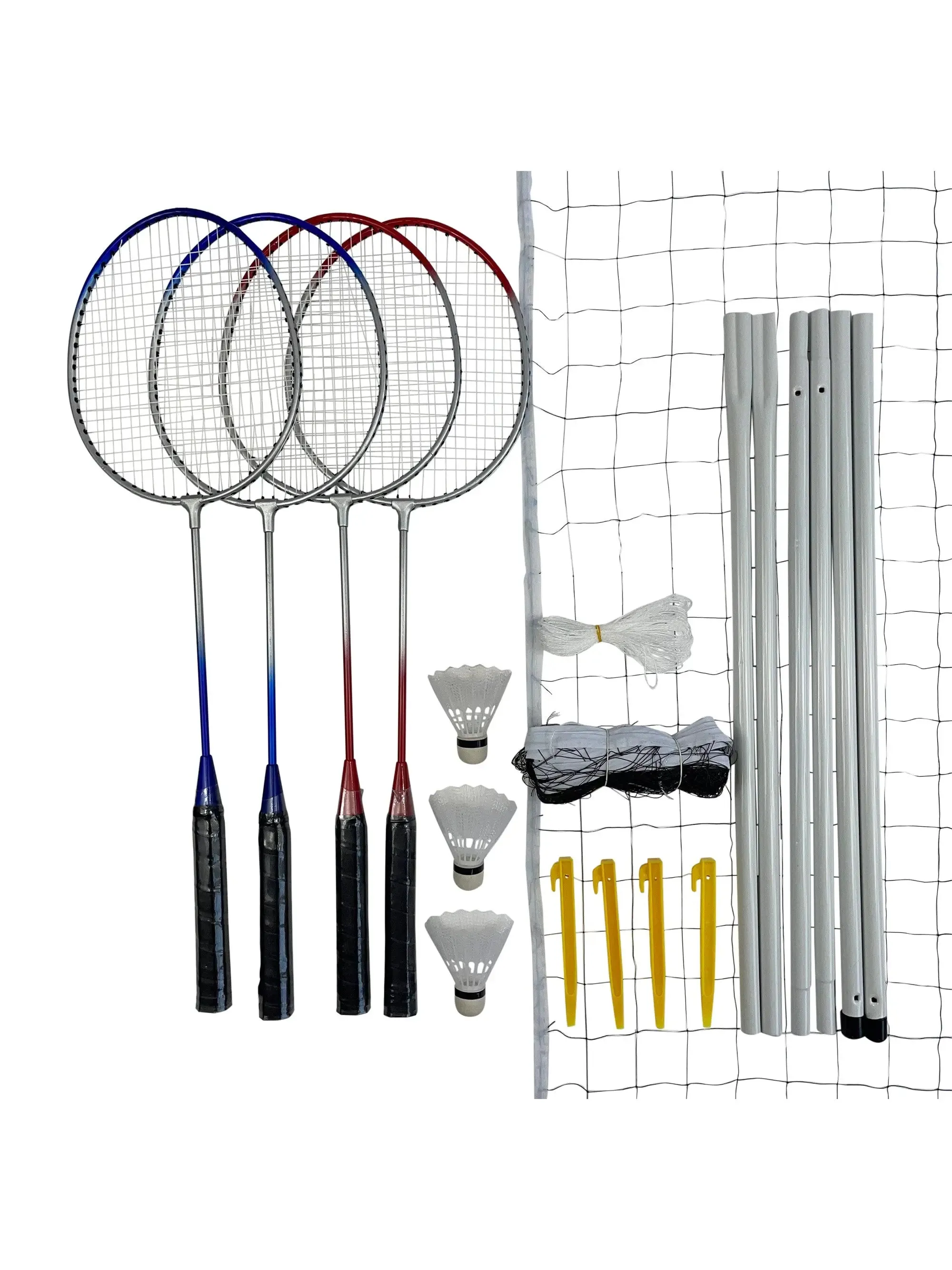 4 Player Badminton Set with Net