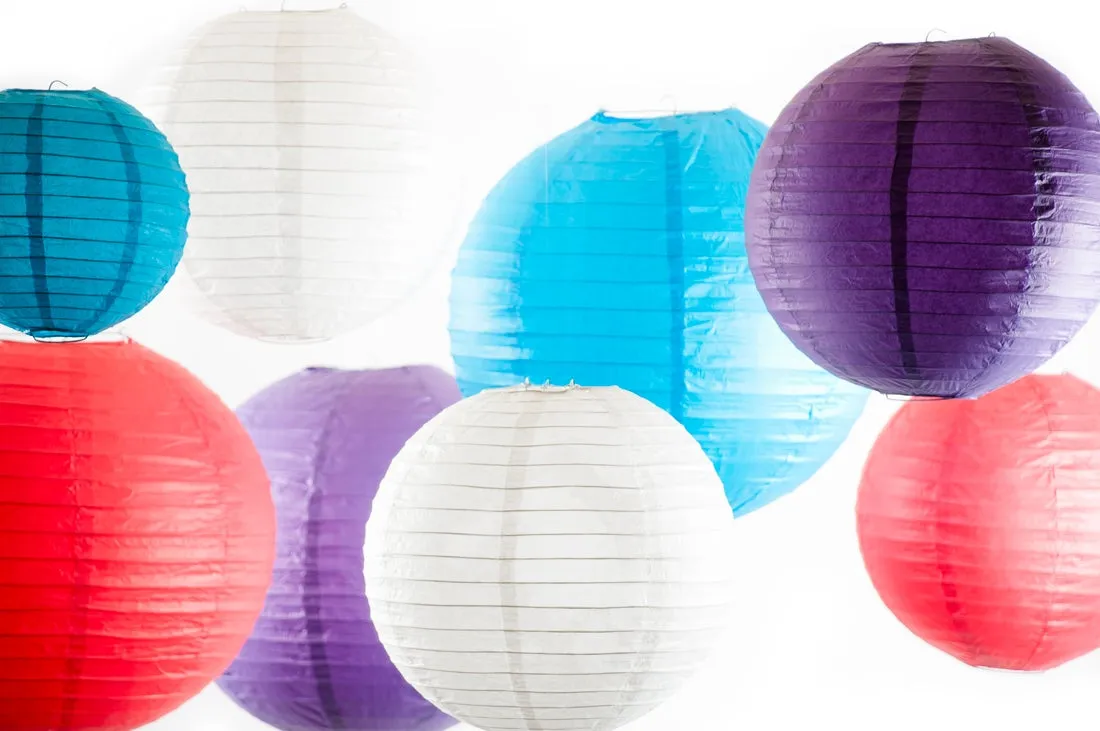 8 in. Paper Lantern (5 Colors)