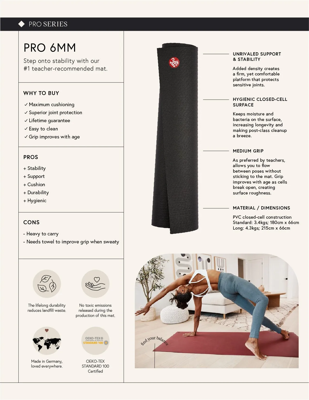 Almost Perfect PRO™ Yoga Mat - 6mm