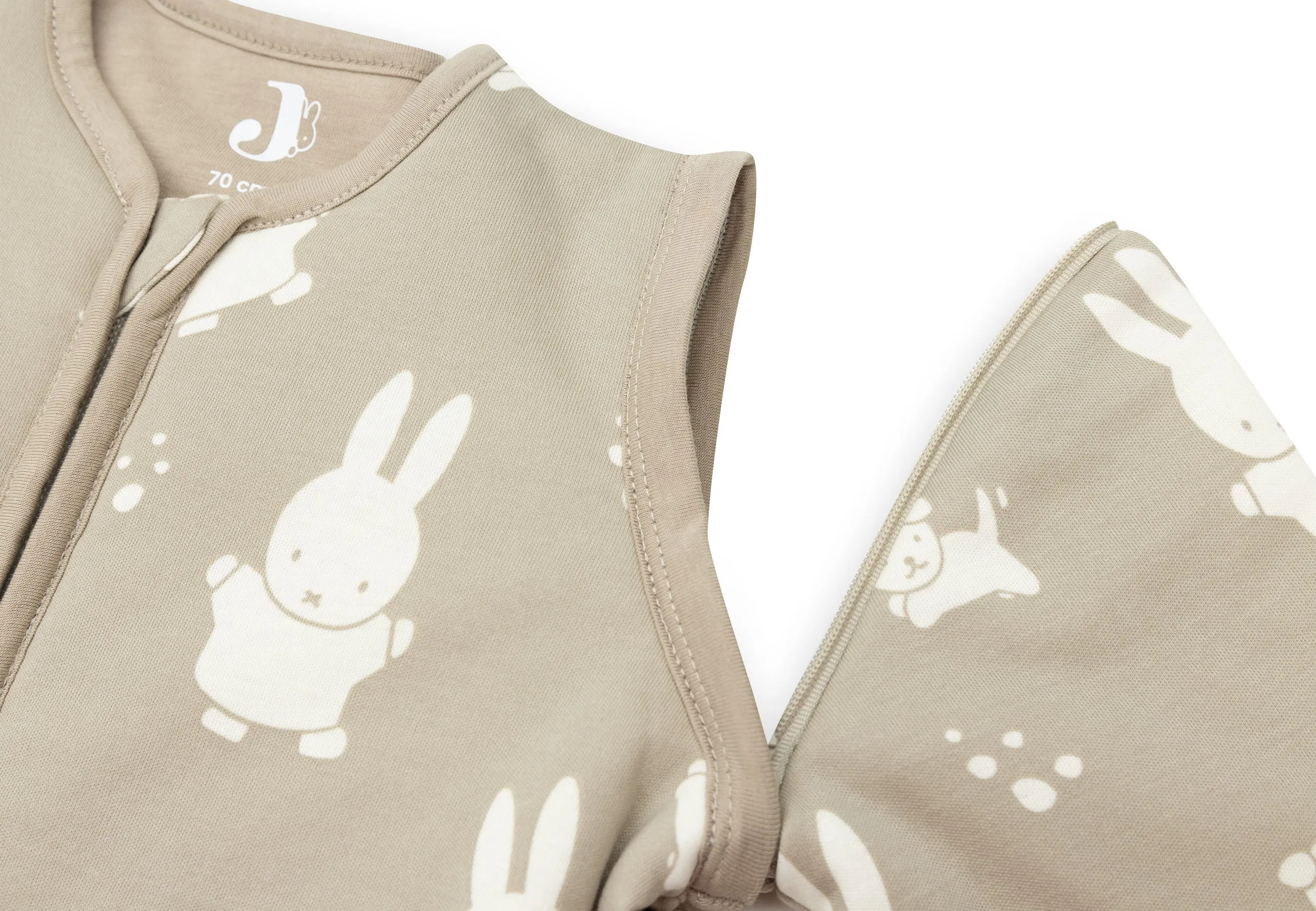 Baby Sleeping Bag Removable Sleeves 70cm Miffy  Snuffy - Olive Green