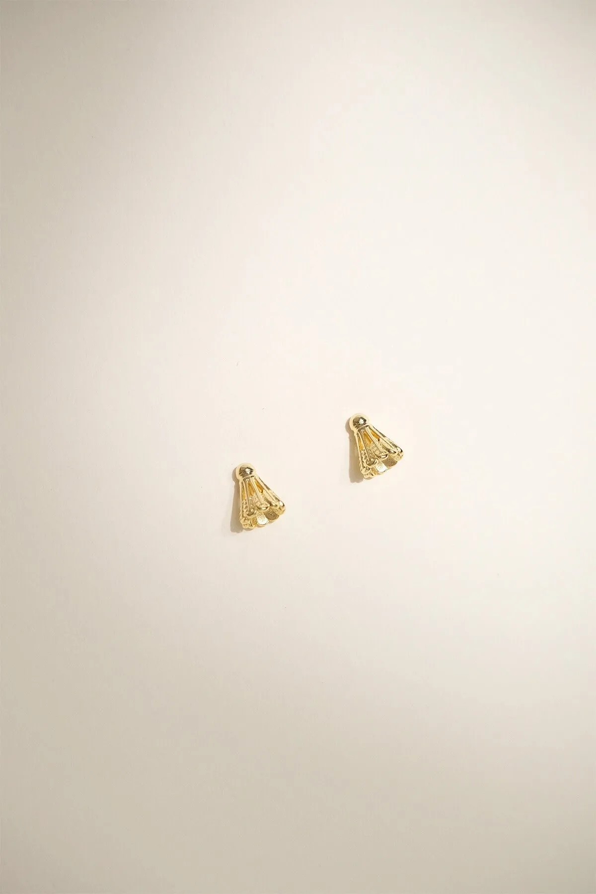 Badminton Earrings in Gold