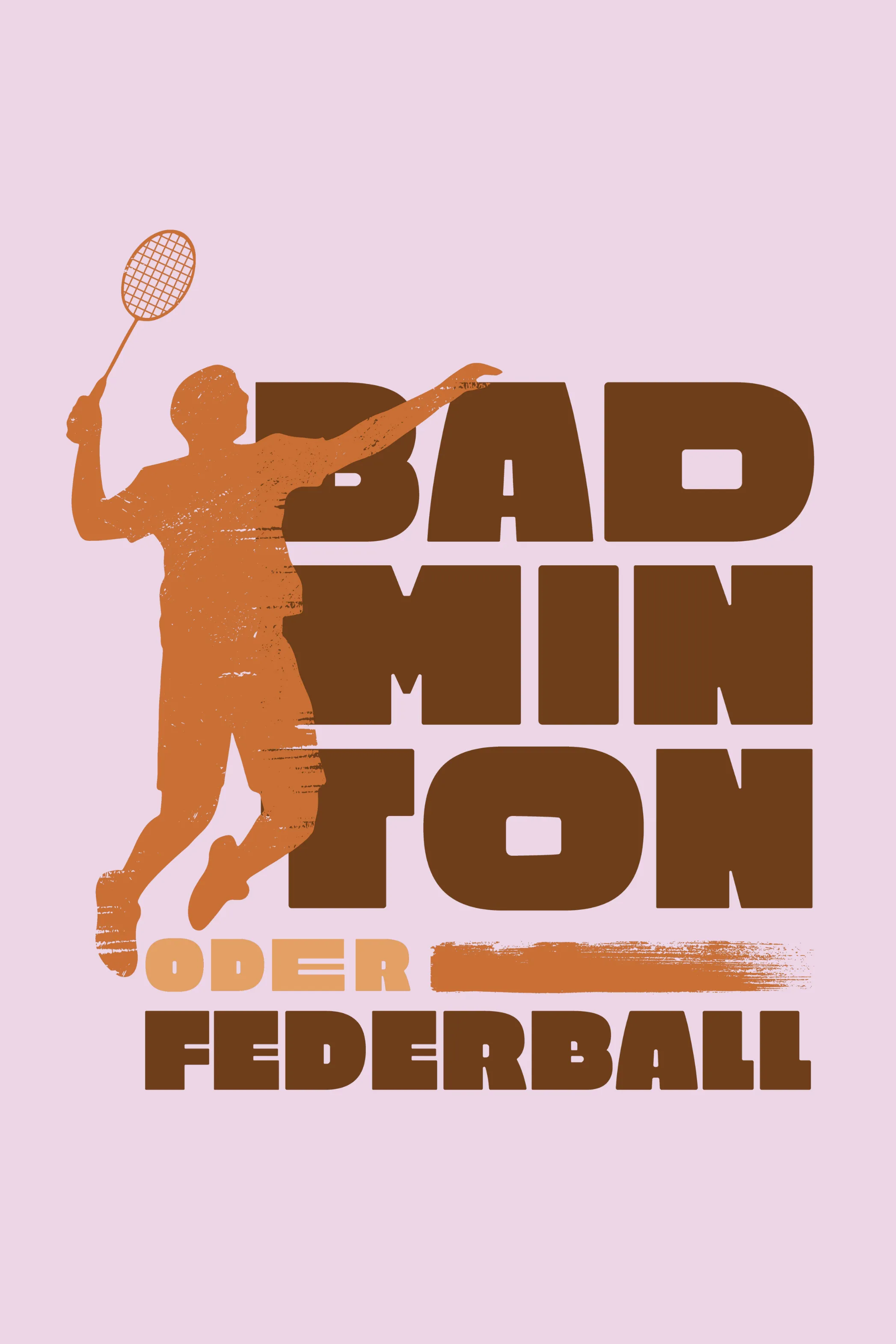 Badminton Player Printed T-shirt for men