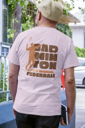 Badminton Player Printed T-shirt for men