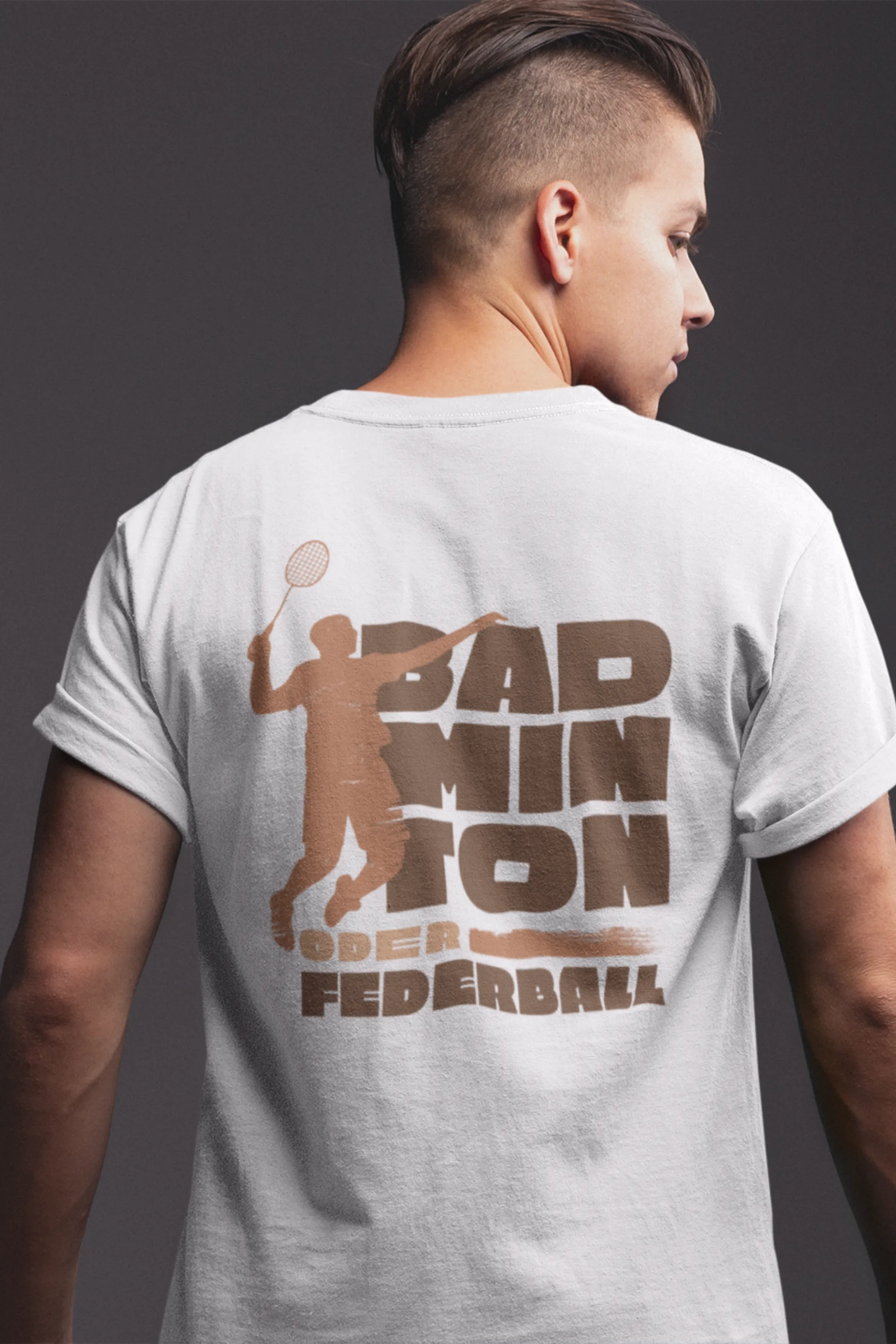 Badminton Player Printed T-shirt for men