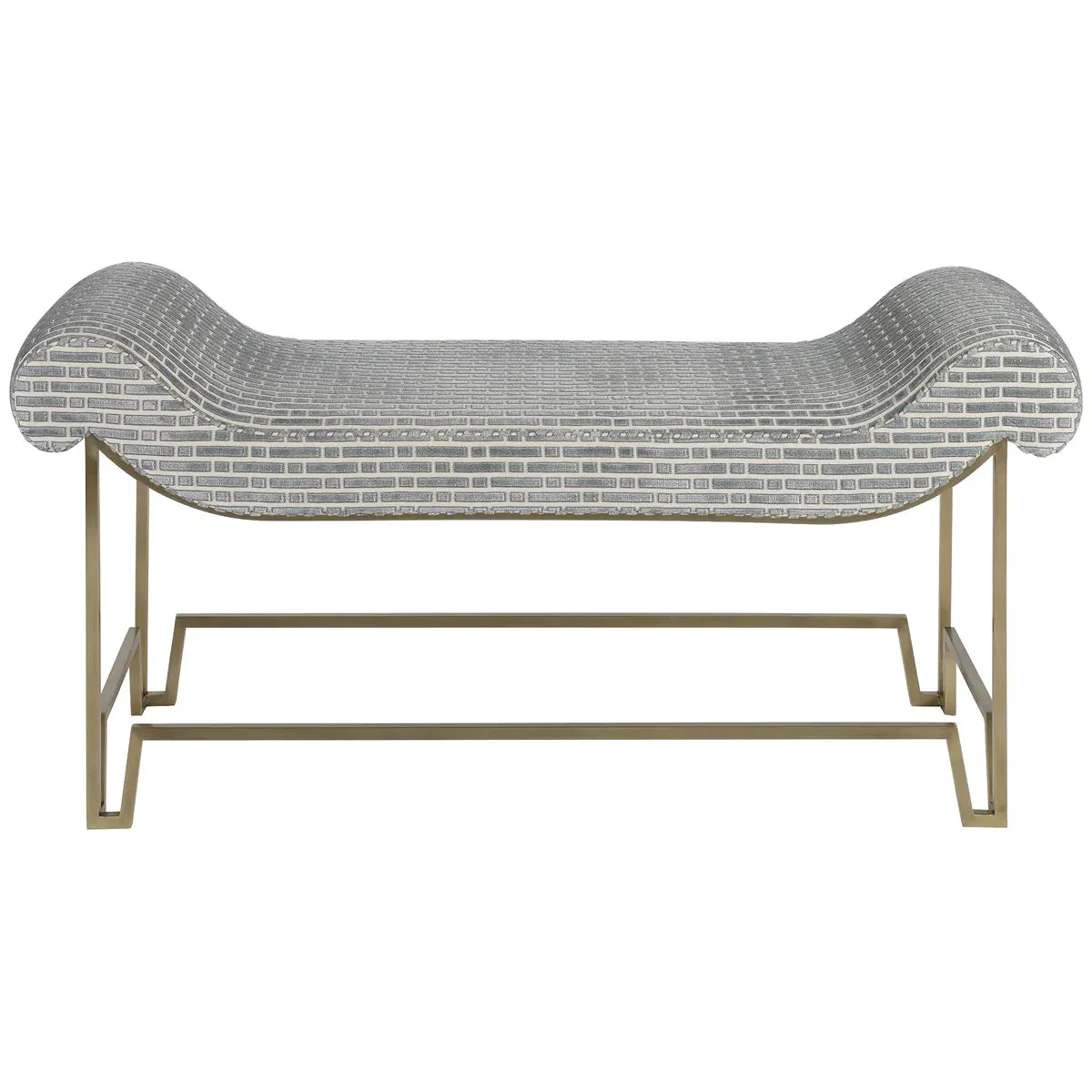 Baker Furniture Iron Eye Bench BA3117, Antique Bronze