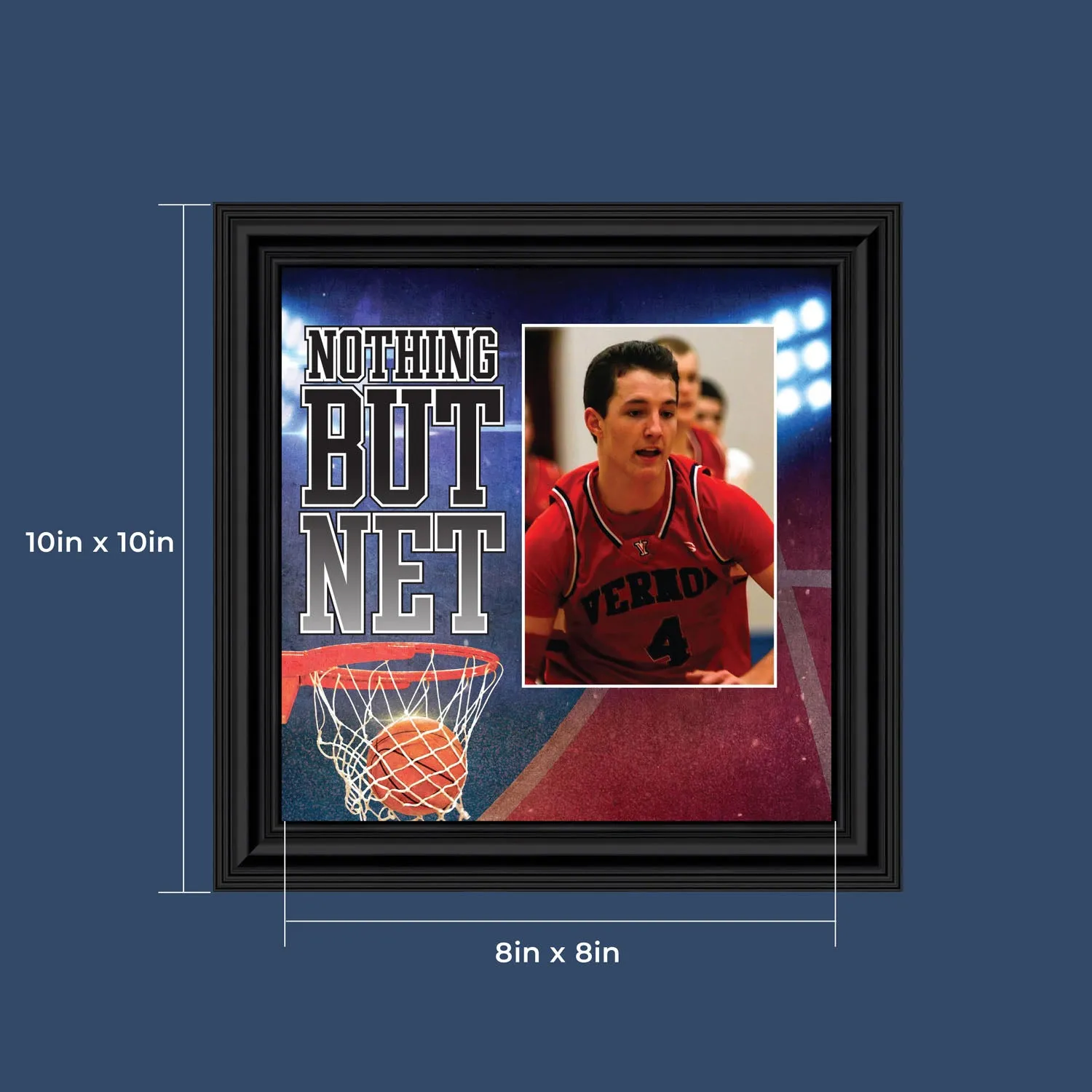 Basketball Personalized Picture frame, Gifts for Coaches Basketball, 10x10 6368