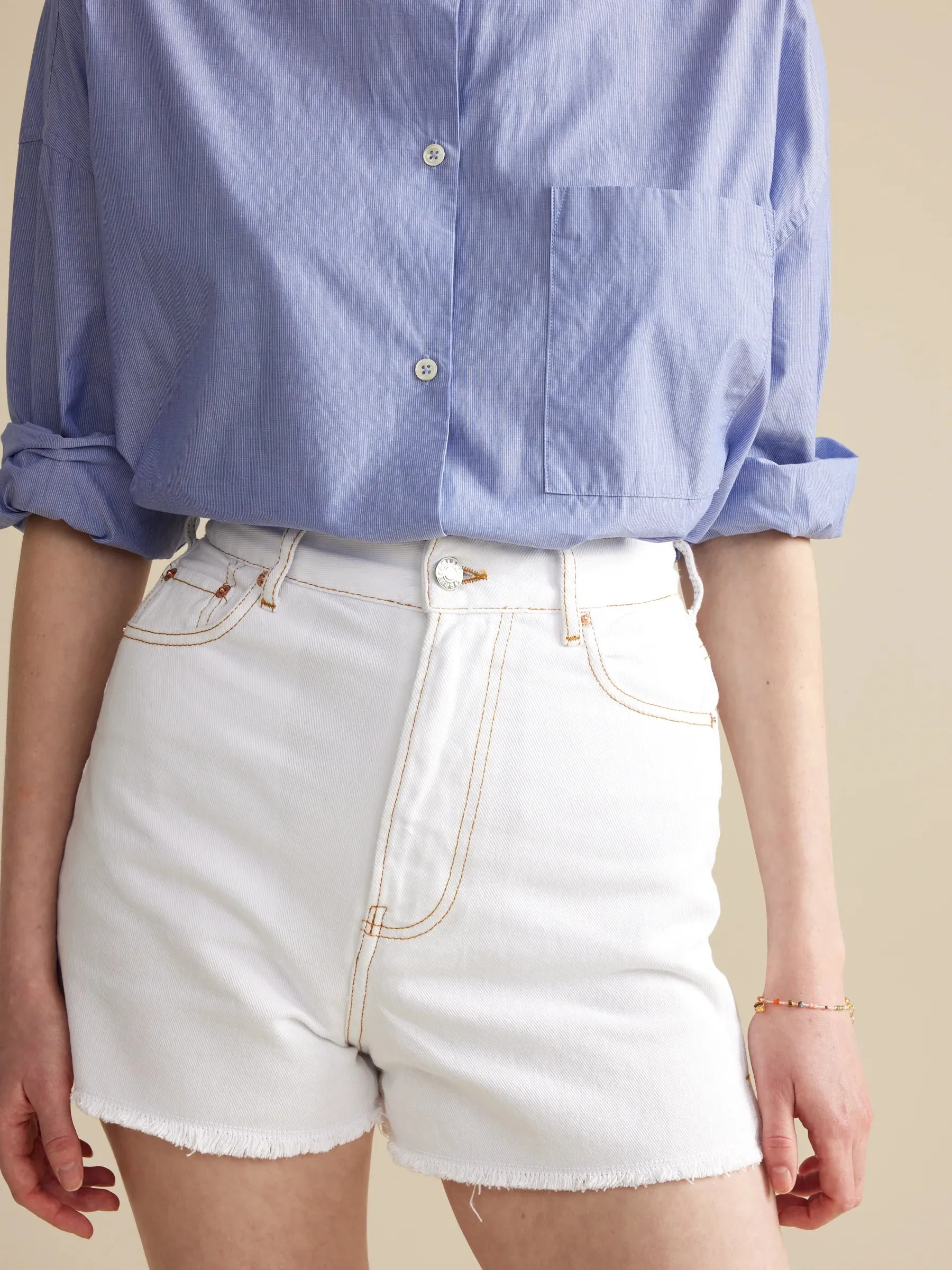 Bellerose - Party Shorts: White