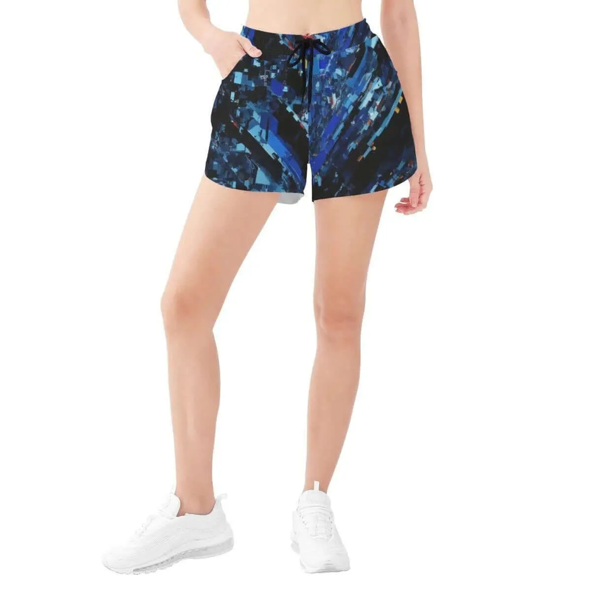 Blue Crystal Women's Beach Shorts