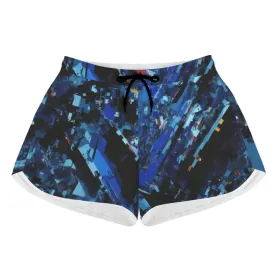 Blue Crystal Women's Beach Shorts