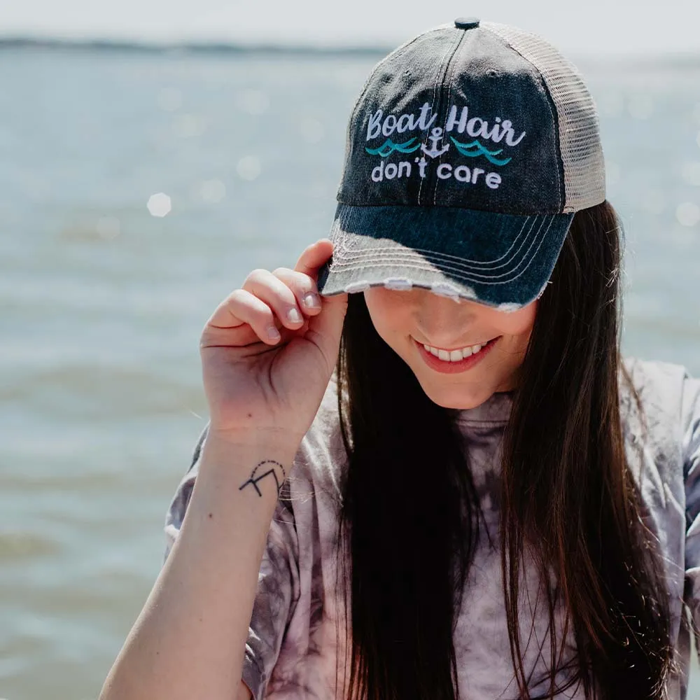 Boat Hair Don’t Care (NEW WAVES) Wholesale Trucker Hats