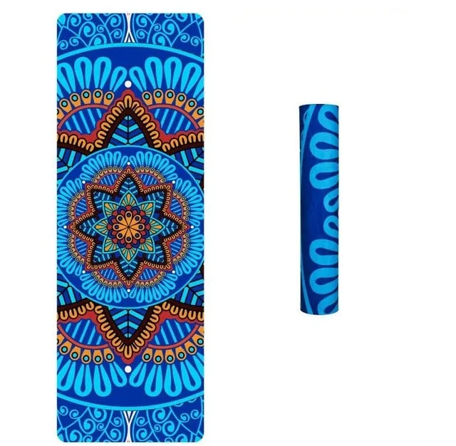 Boho Yoga Mat - Suede 6mm