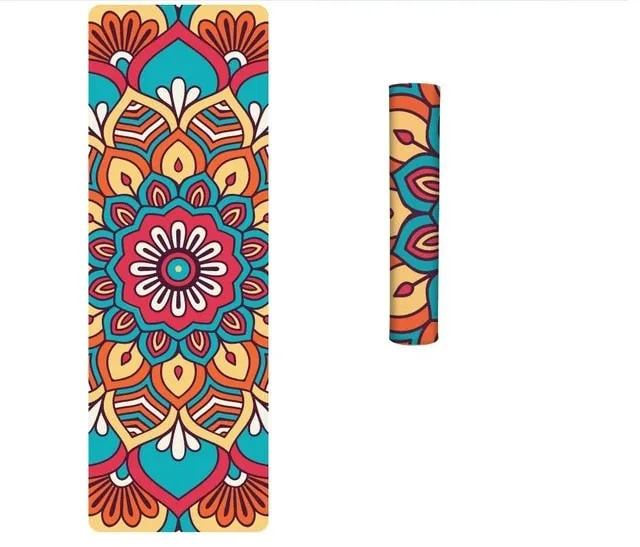 Boho Yoga Mat - Suede 6mm