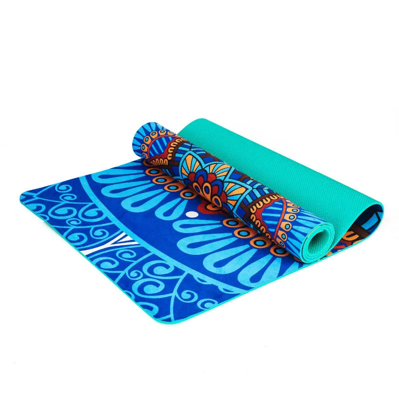 Boho Yoga Mat - Suede 6mm