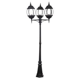 Bright Star Lighting LFL005/3 BLACK Standing Lantern