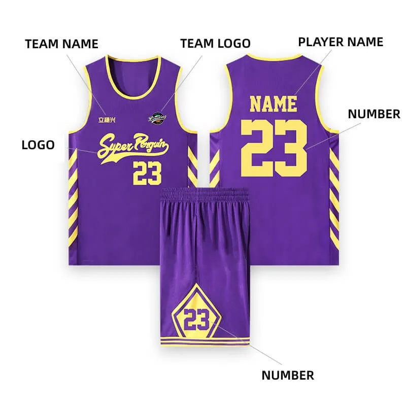 Custom Cheap Basketball Uniforms Reversible