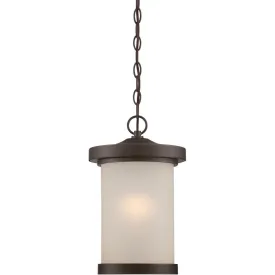 Diego 15 In. LED Outdoor Hanging Lantern Bronze finish