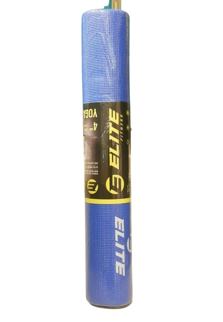 Elite Yoga Mat - Blue 4mm.