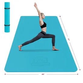 Extra Large Non-Slip Yoga Mat (6' x 4' x 0.25") - Thick & Durable Exercise Mat for Yoga