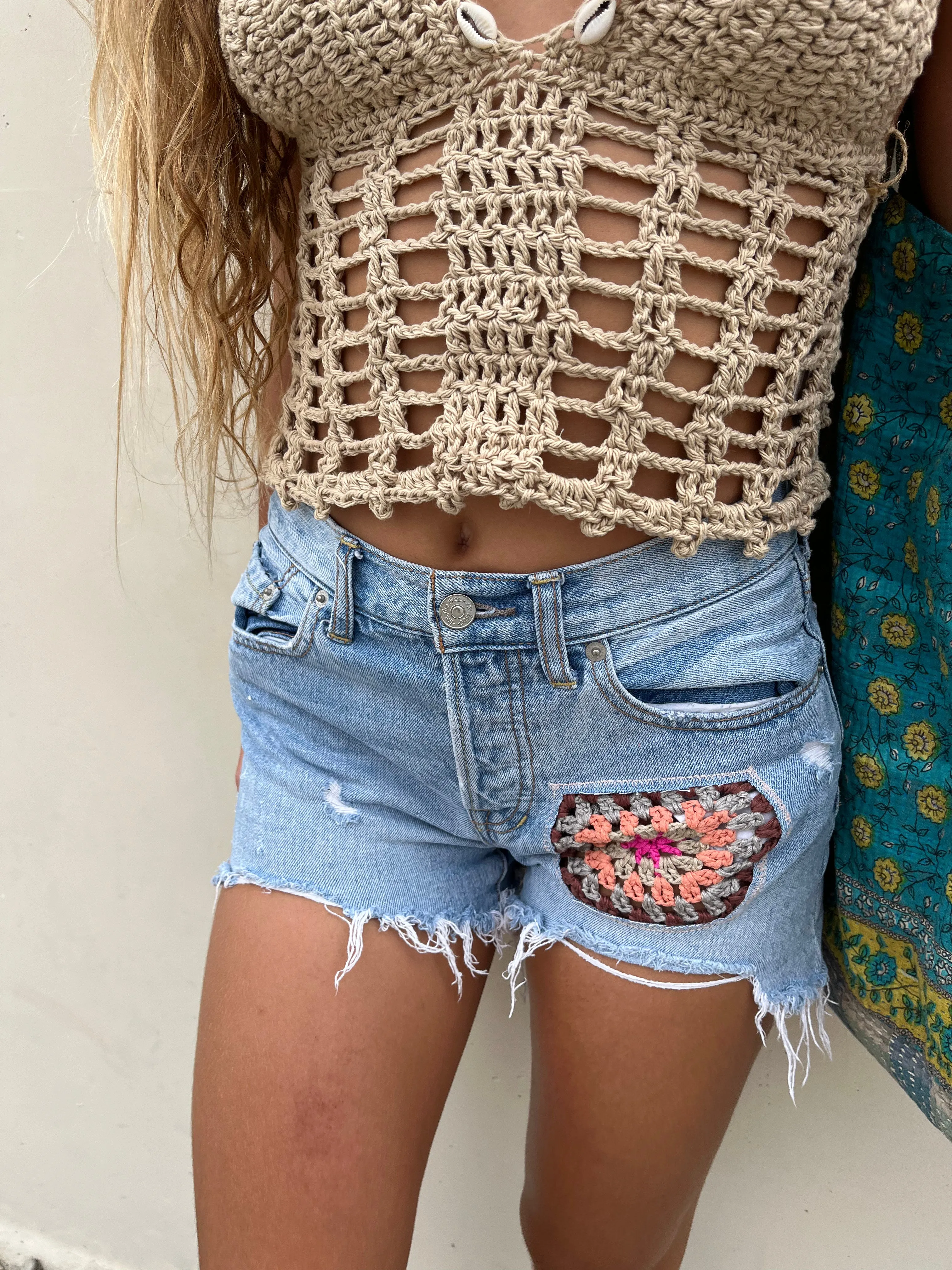 Free People Upcycled Shorts