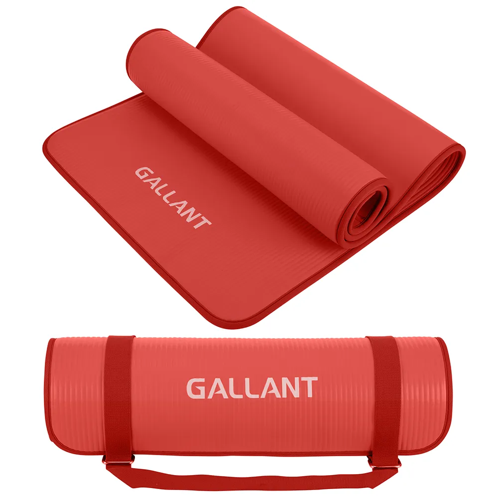 Gallant NBR Yoga Mat Non-Slip with Carry Handle Strap