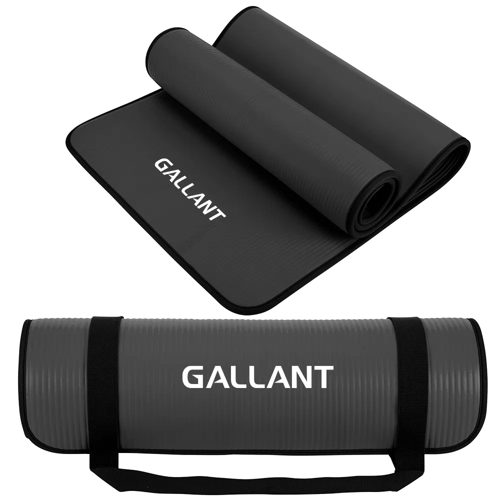 Gallant NBR Yoga Mat Non-Slip with Carry Handle Strap