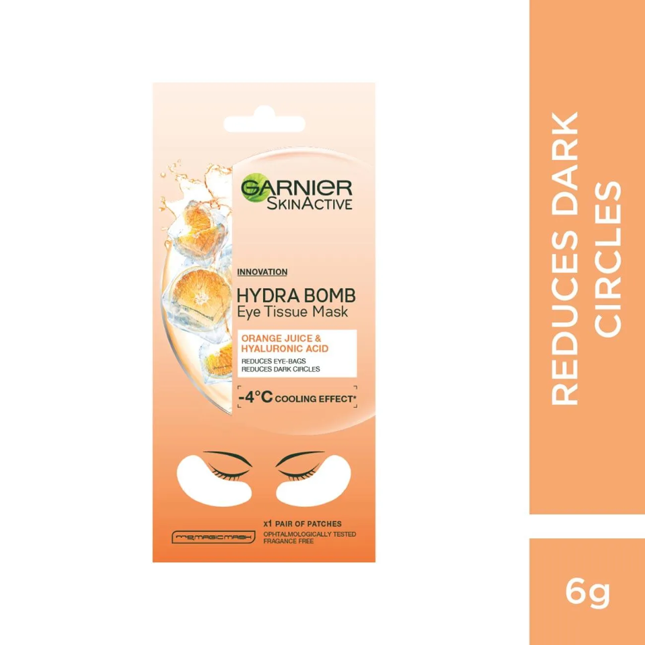 Garnier Hydra Bomb Anti Dark-Circles Tissue Mask With Orange Juice & HA