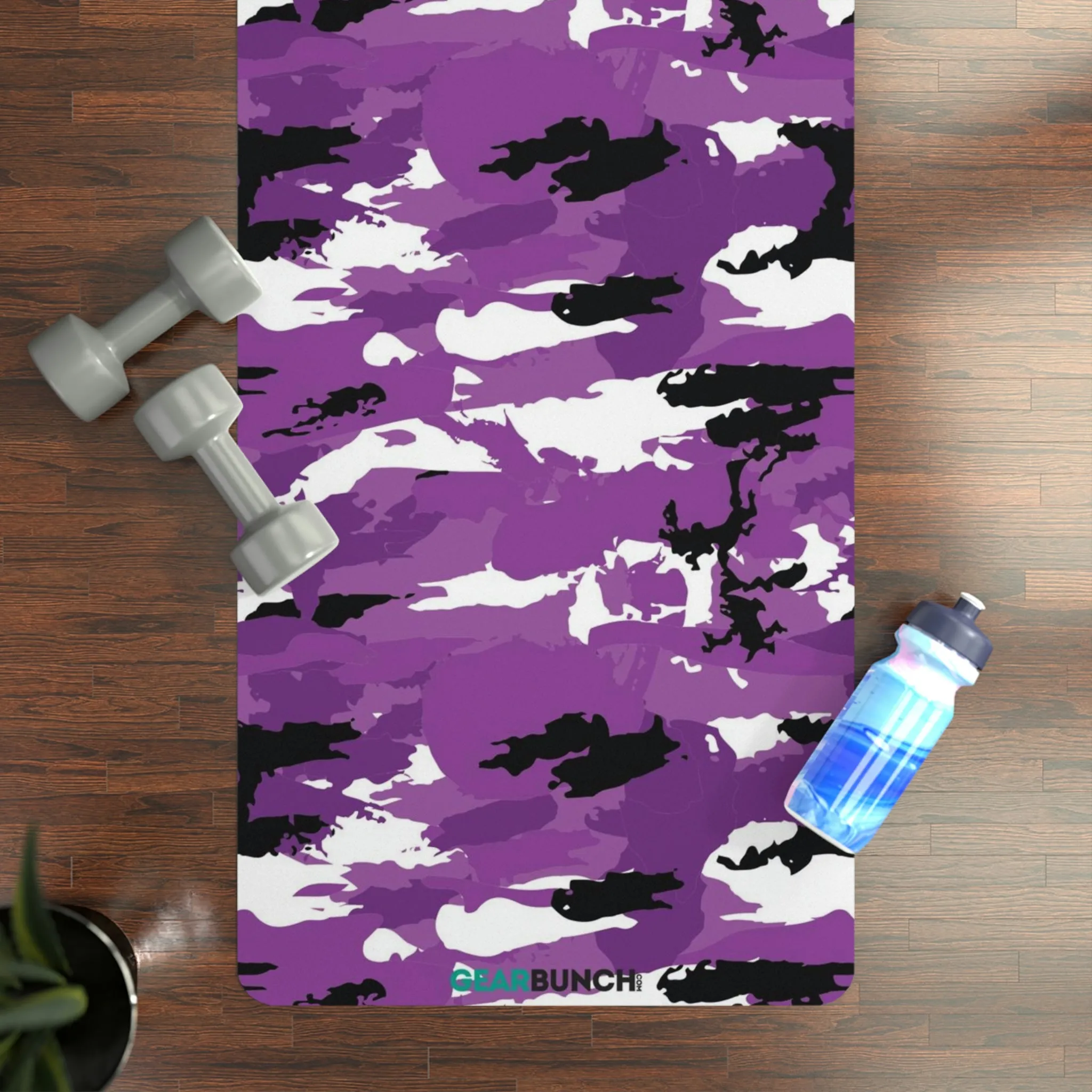 GearBunch Purple Camo Yoga Mat