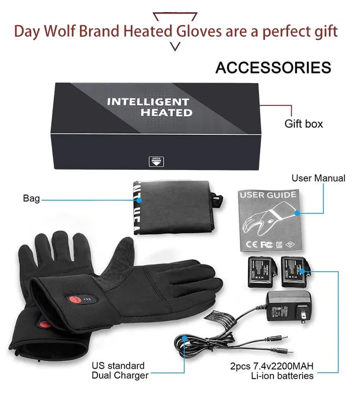 Heated Gloves - Anti-Slip Design for Touchscreen Devices