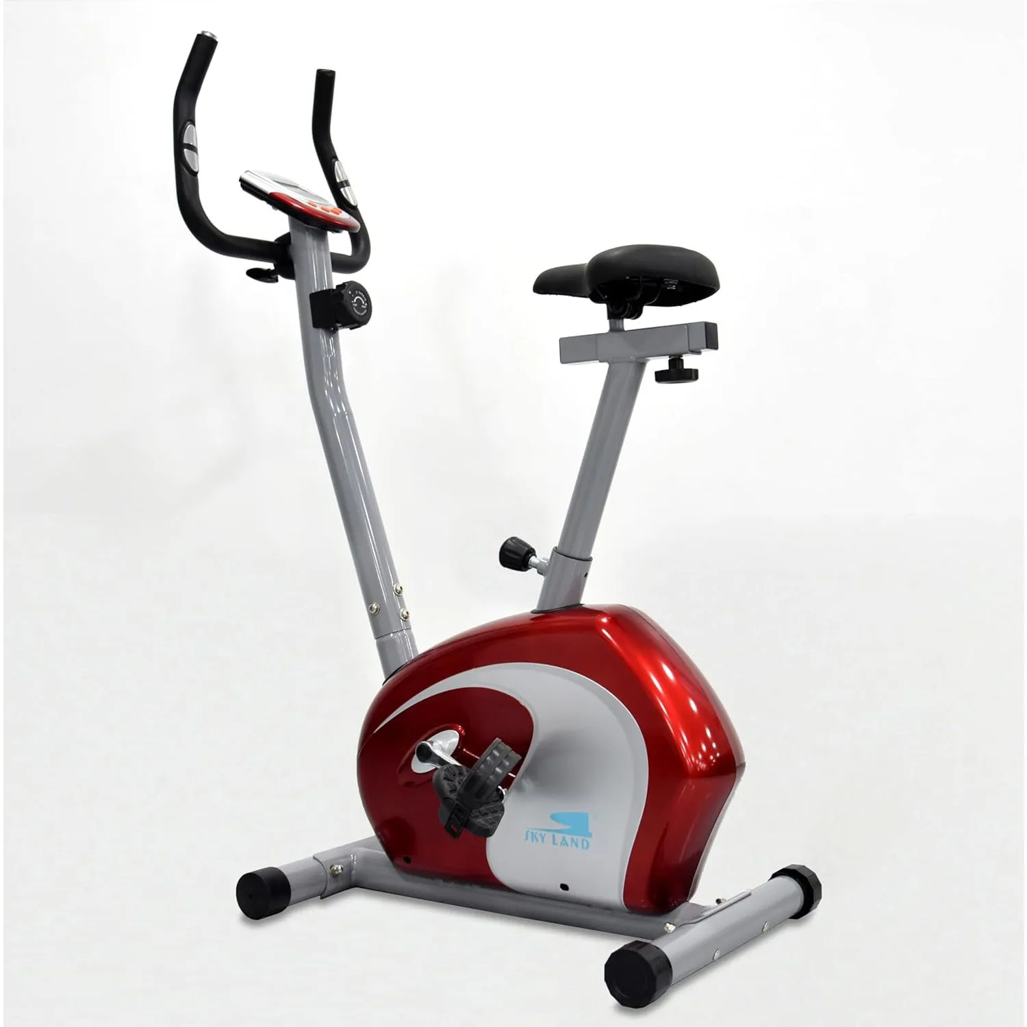 Indoor Cycling Magnetic Bike EM-1531 Upright Exercise Bike with Digital Monitor and Adjustable Seat