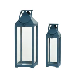 Kaemingk 40cm Blue Firwood Lantern