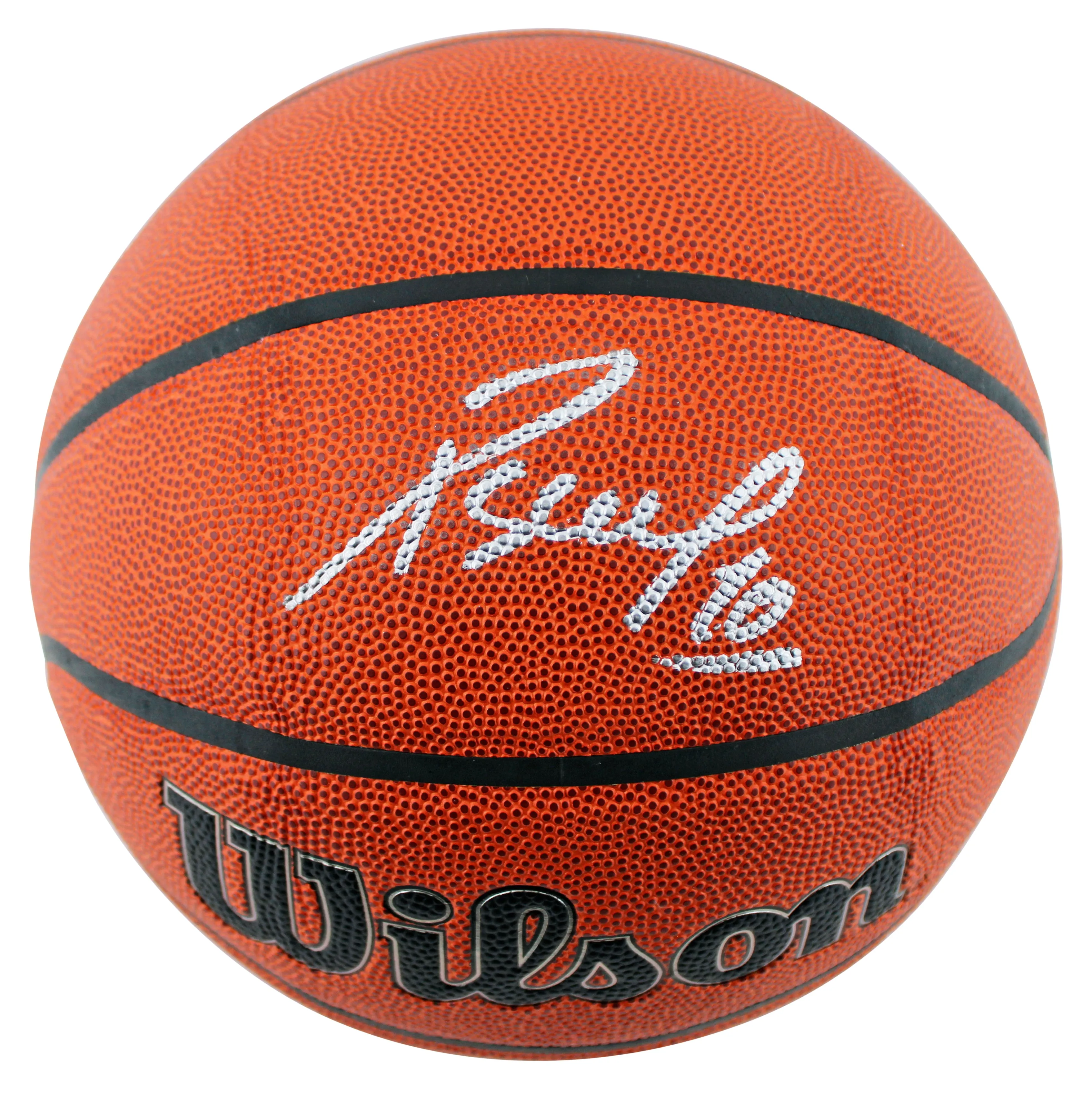 Kings Domantas Sabonis Authentic Signed Wilson Basketball W/ Case BAS Witnessed