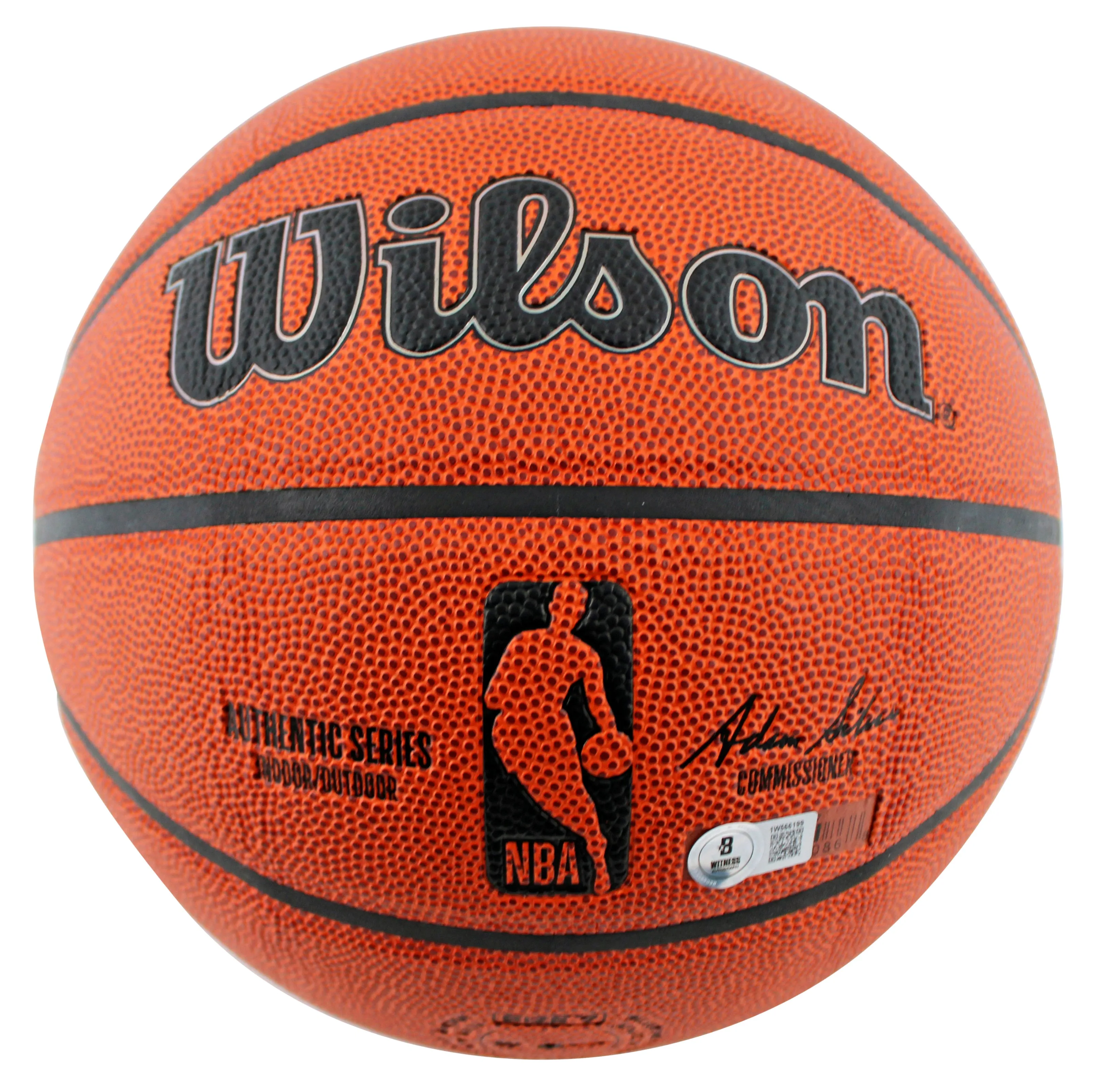 Kings Domantas Sabonis Authentic Signed Wilson Basketball W/ Case BAS Witnessed