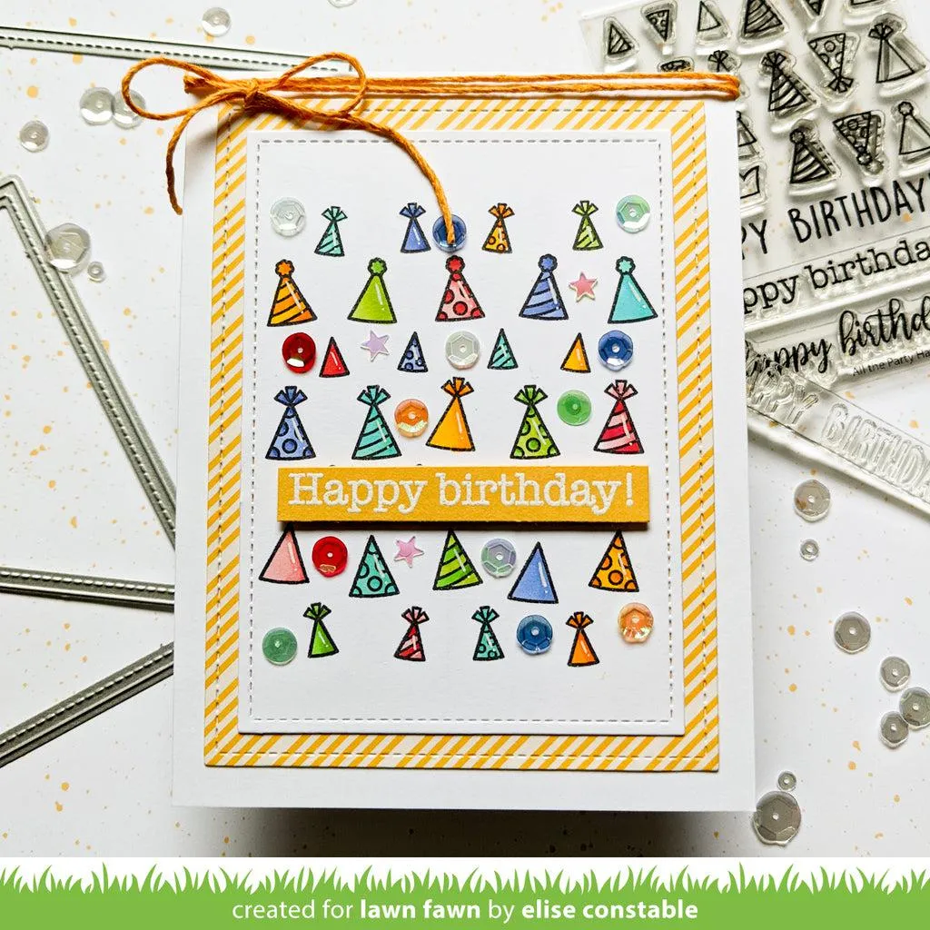 Lawn Fawn - Clear Stamps - All the Party Hats