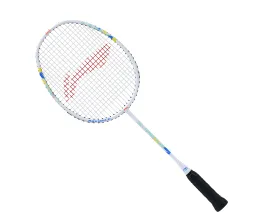 Li-Ning Axforce Kids White Pre-Strung Badminton Racket