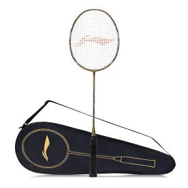 Li-Ning Super Series SS900 Strung Badminton Racquet - Olive Gold/Grey