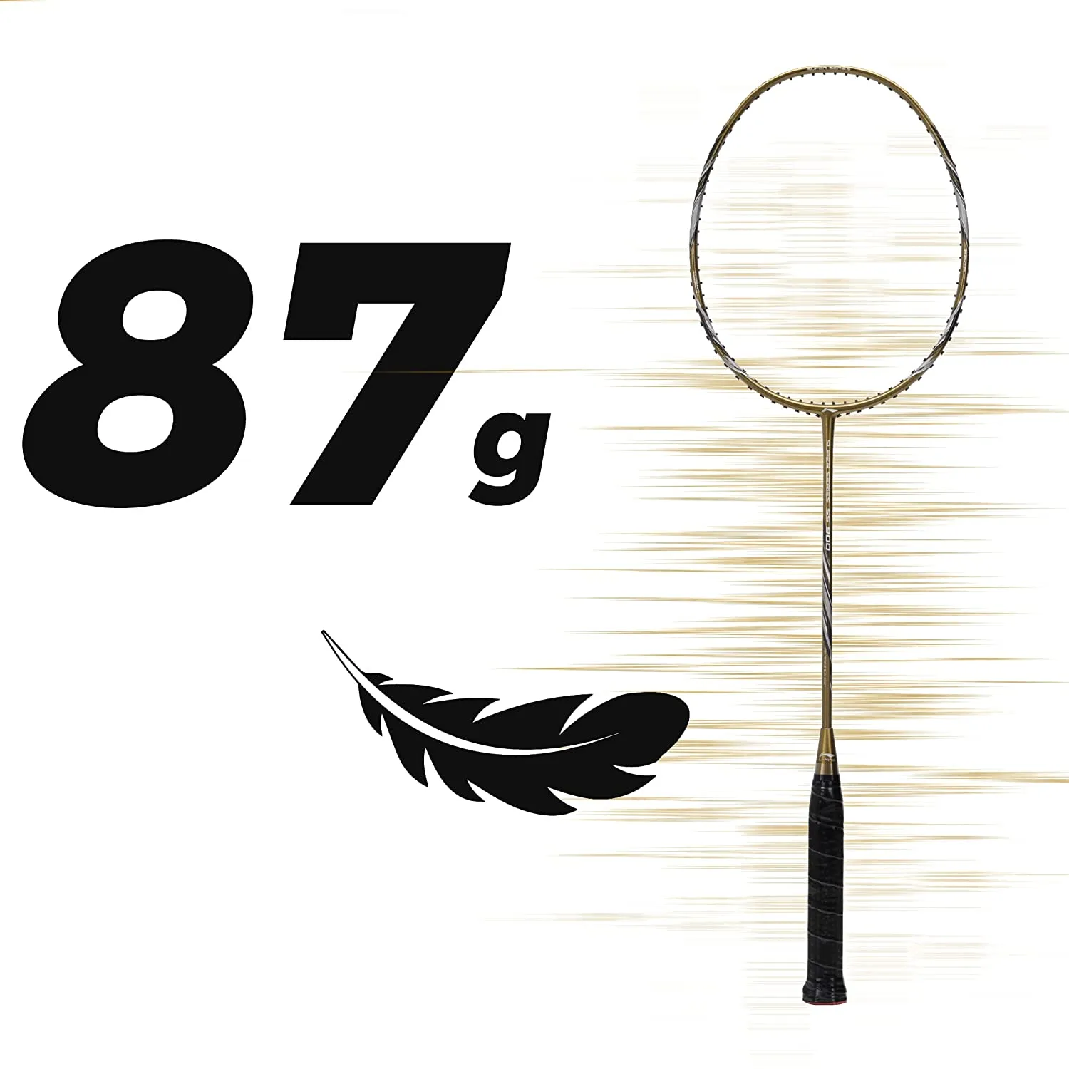 Li-Ning Super Series SS900 Strung Badminton Racquet - Olive Gold/Grey