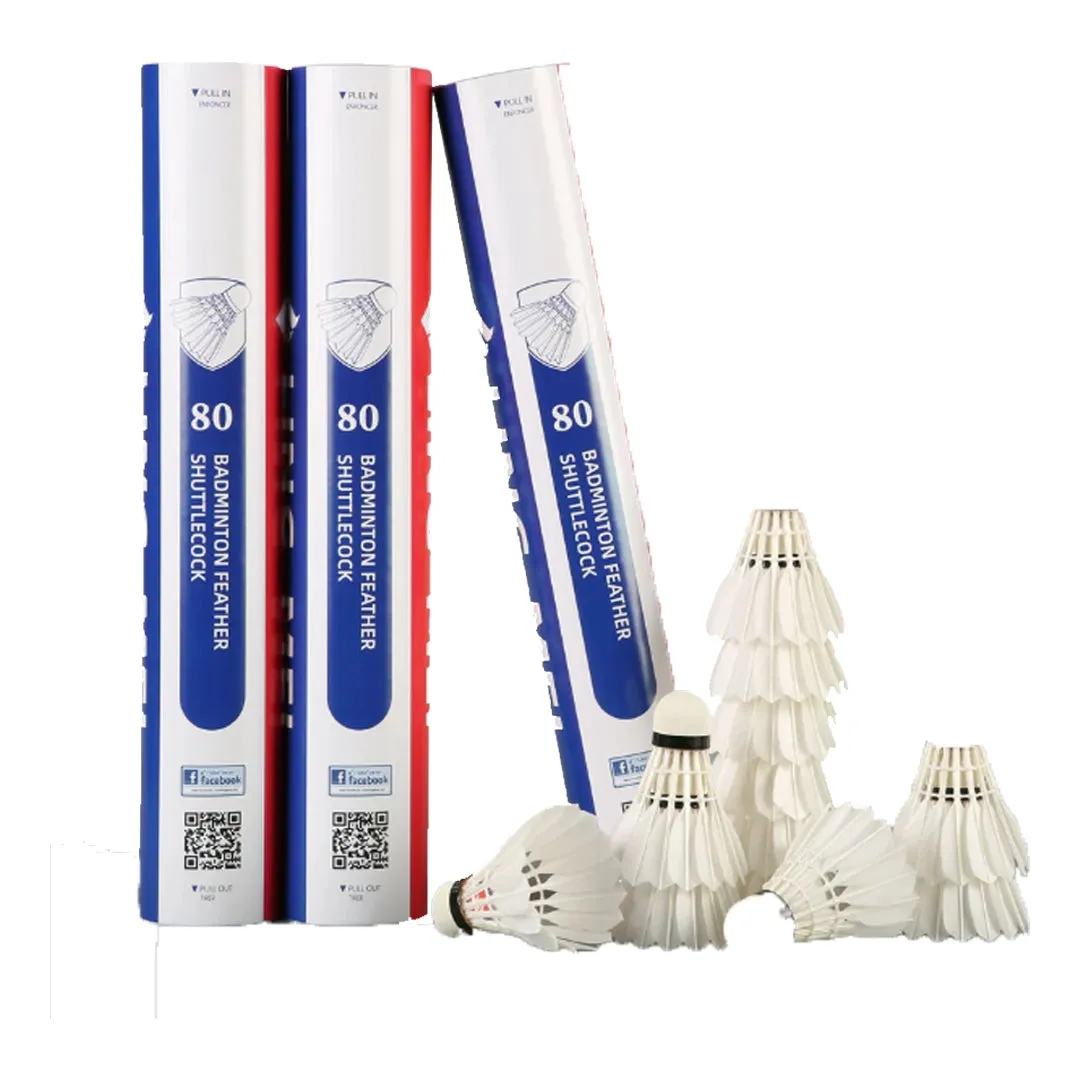 Ling Mei 80 Feather Shuttlecock (Pack of 3)