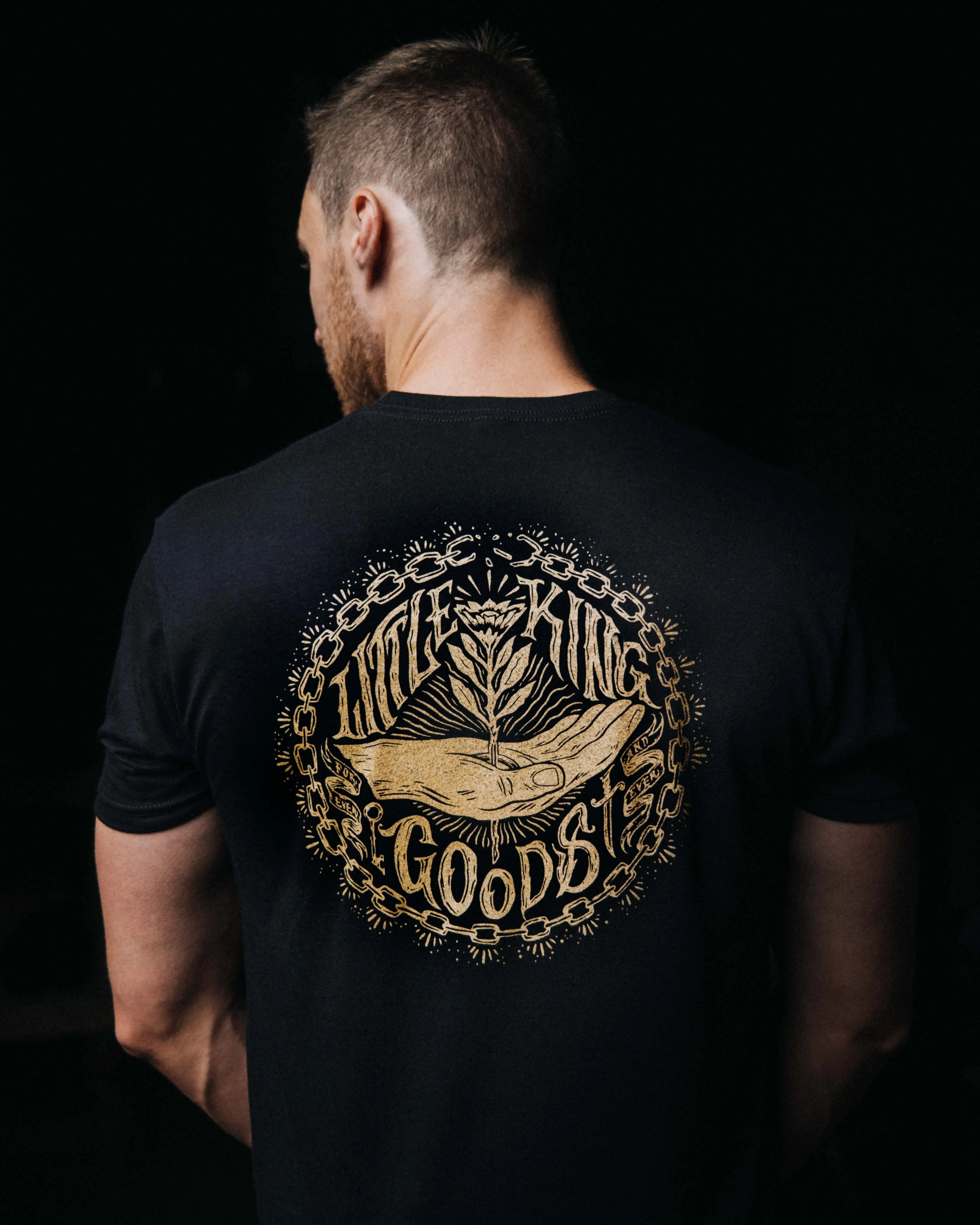 LKG PREMIUM BLACK & GOLD TEE