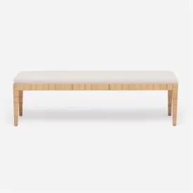 Made Goods Wren Triple Bench in Arno Fabric