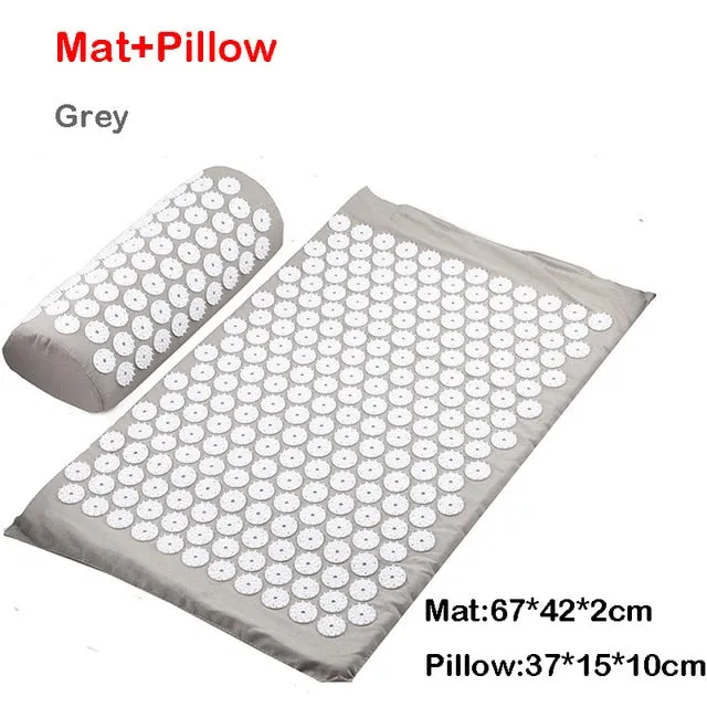 Massager Cushion Massage Yoga Mat Acupressure mat Relieve Stress Back Body Pain Spike Mat Massage Mat