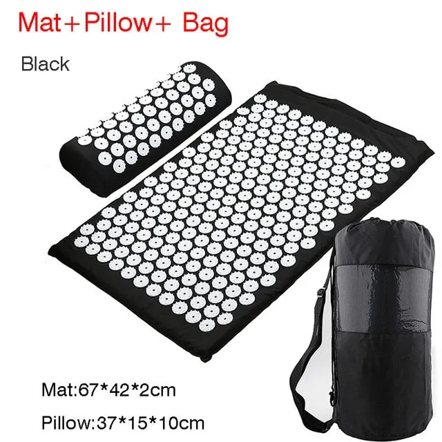 Massager Cushion Massage Yoga Mat Acupressure mat Relieve Stress Back Body Pain Spike Mat Massage Mat