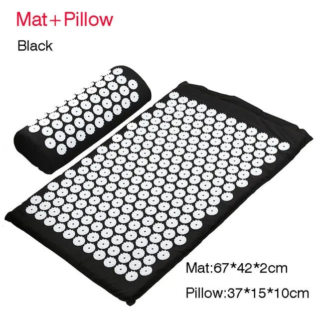 Massager Cushion Massage Yoga Mat Acupressure mat Relieve Stress Back Body Pain Spike Mat Massage Mat