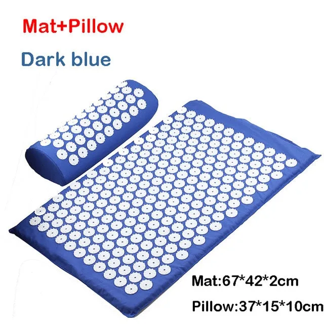 Massager Cushion Massage Yoga Mat Acupressure mat Relieve Stress Back Body Pain Spike Mat Massage Mat