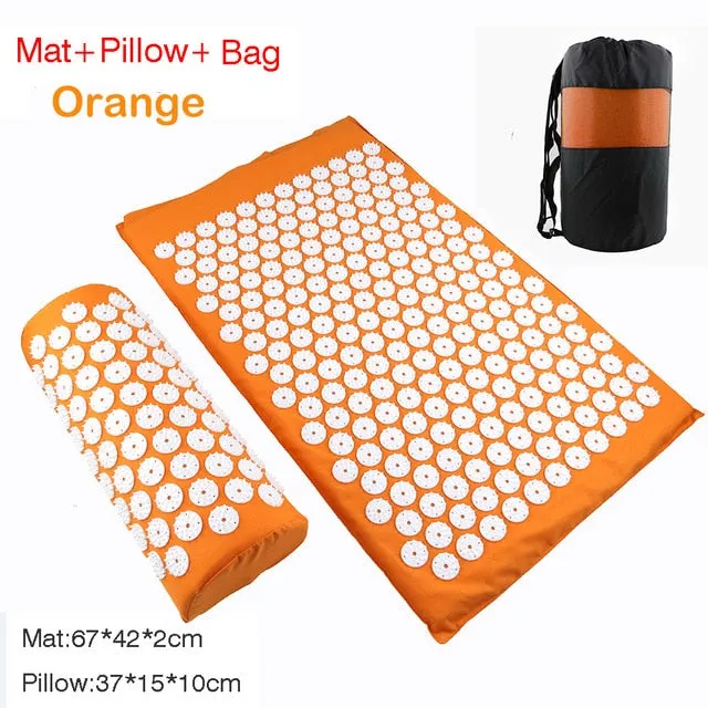 Massager Cushion Massage Yoga Mat Acupressure mat Relieve Stress Back Body Pain Spike Mat Massage Mat