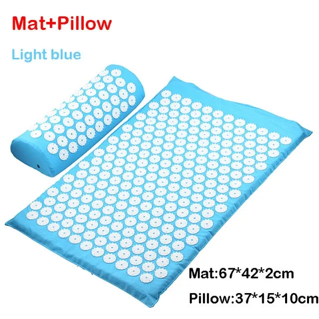 Massager Cushion Massage Yoga Mat Acupressure mat Relieve Stress Back Body Pain Spike Mat Massage Mat