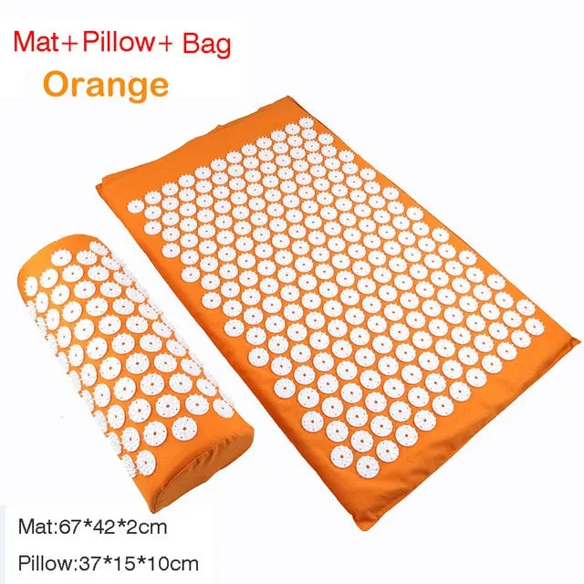 Massager Cushion Massage Yoga Mat Acupressure mat Relieve Stress Back Body Pain Spike Mat Massage Mat