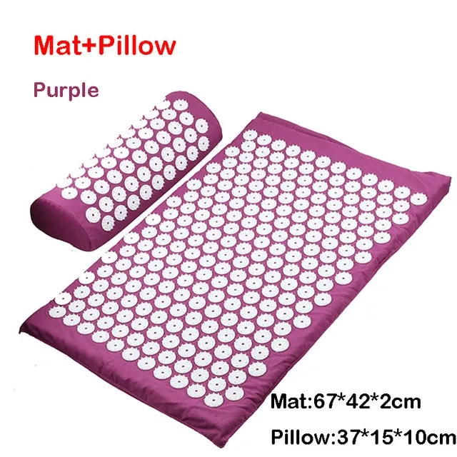 Massager Cushion Massage Yoga Mat Acupressure mat Relieve Stress Back Body Pain Spike Mat Massage Mat