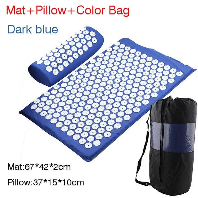 Massager Cushion Massage Yoga Mat Acupressure mat Relieve Stress Back Body Pain Spike Mat Massage Mat